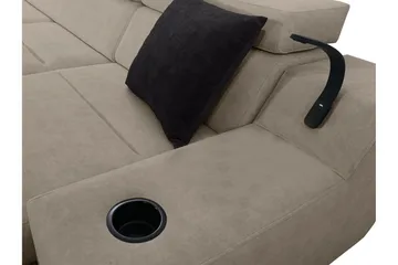 Seginus Hörnbäddsoffa m. Divan 5-sits 268x127 - Rosa - Möbler - Soffa - Bäddsoffa