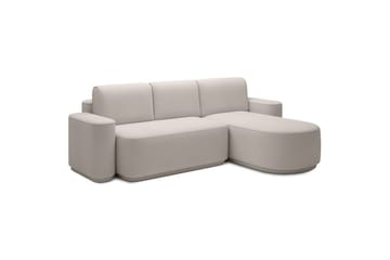 Sektionssoffa Eltap Aurumm 285x92x180 cm - Amore 01, Vit, Höger - Möbler - Soffa - Bäddsoffa