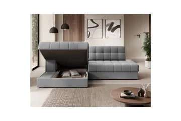 Sektionssoffa Eltap Blezalt 240x150x82 cm - Sola 4, Grå, Vänster - Möbler - Soffa - Bäddsoffa