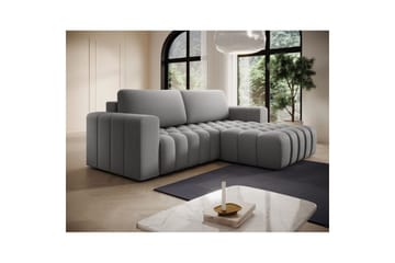Sektionssoffa Eltap Bonett 250x175x92 cm - Paros 05, Ljusgrå, Höger - Möbler - Soffa - Bäddsoffa
