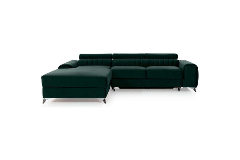 Sektionssoffa Eltap Grayson 278x205x92 cm - Loco 35, Mörkgrön, Vänster - Möbler - Soffa - Bäddsoffa