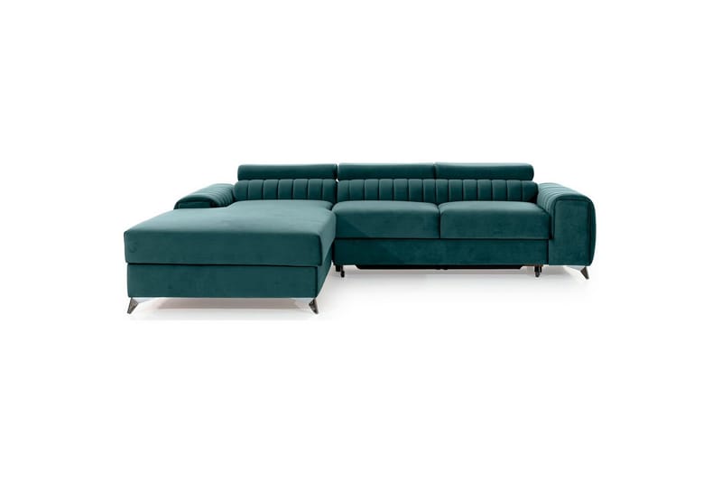 Sektionssoffa Eltap Grayson 278x205x92 cm - Monolith 76, Blå, Vänster - Möbler - Soffa - Bäddsoffa