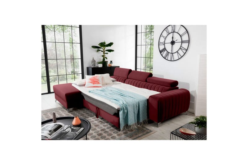 Sektionssoffa Eltap Grayson 278x205x92 cm - Velvetmat 25, Vänster - Möbler - Soffa - Bäddsoffa