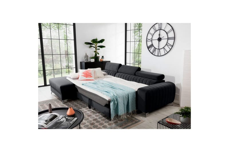 Sektionssoffa Eltap Grayson 278x205x92 cm - Velvetmat 6, Vänster - Möbler - Soffa - Bäddsoffa