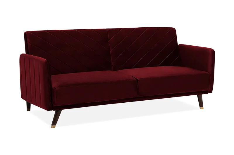 Senja Bäddsoffa 200 cm, Röd
