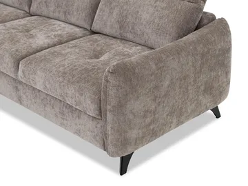 Sies 3-sits Bäddsoffa divan höger med förvaring - grå - Möbler - Soffa - Bäddsoffa