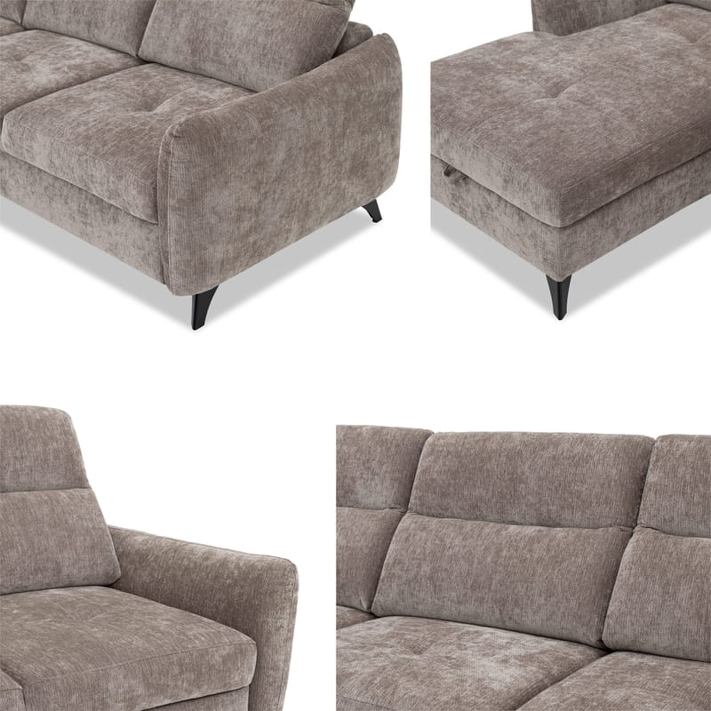Sies 3-sits Bäddsoffa divan höger med förvaring - Möbler - Soffa - Bäddsoffa