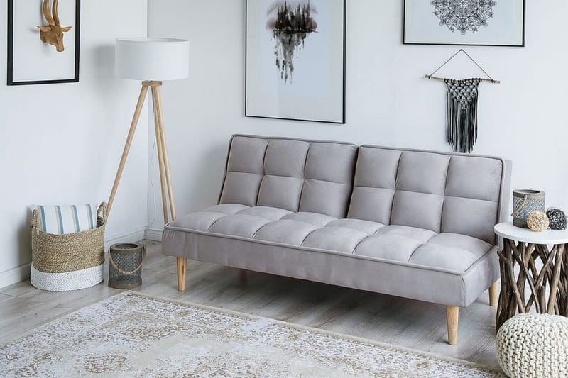 Siljan Bäddsoffa 177 cm - Grå - Möbler - Soffa - Bäddsoffa