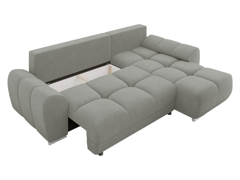 Simerly 4-sits Bäddsoffa divan vänster med förvaring - Brun - Möbler - Soffa - Bäddsoffa