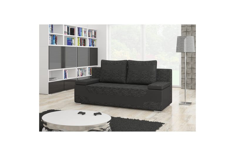 Soffa Eltap Area 200x90x92 cm - Berlin 02, Mjuk 11, Svart - Möbler - Soffa - Bäddsoffa