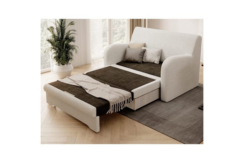 Soffa Eltap Ario 130x85x103 cm - Royal 01, Vit - Möbler - Soffa - Bäddsoffa
