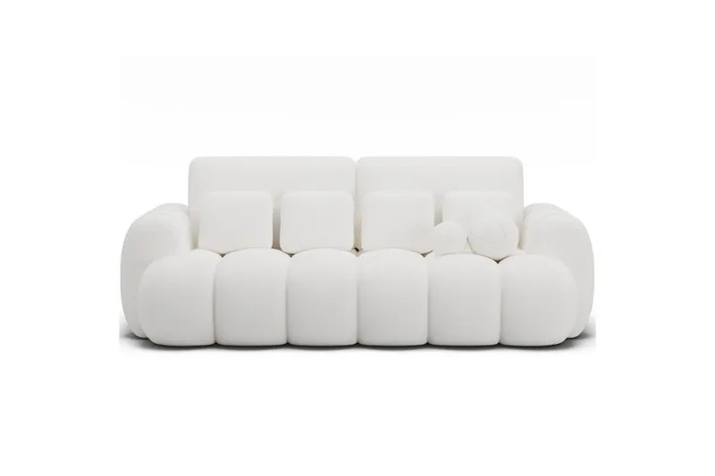 Soffa Eltap Cotonn 256x105x119 cm, Paolli 01, Vit