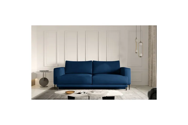 Soffa Eltap Dalia 248x84x95 cm - Nube 40, Blå - Möbler - Soffa - Bäddsoffa