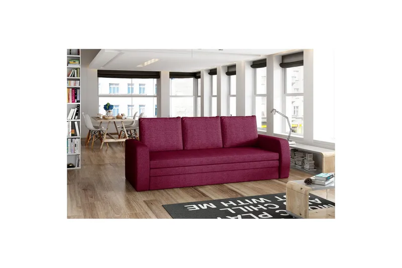 Soffa Eltap Inversa 220x83x89 cm, Malmö 63, Röd