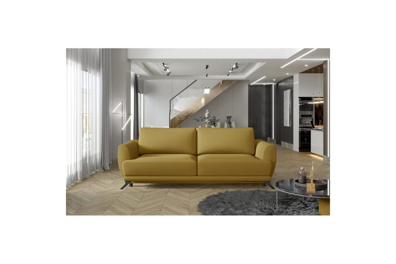 Soffa Eltap Megis 242x95x90 cm - Solar 45, Gul - Möbler - Soffa - Bäddsoffa