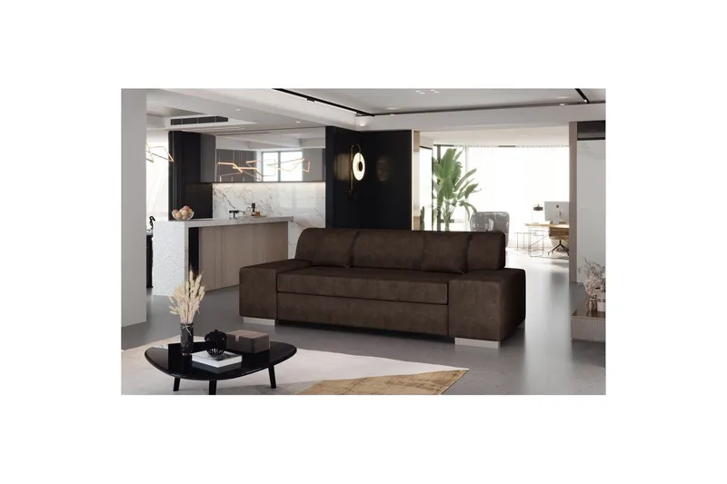 Soffa Eltap Porto, Dora 28, Mörkbrun, 3210x92x73 cm