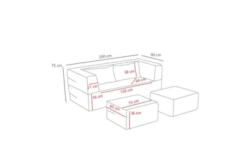 Solin Bäddsoffa 2-sits - Brun - Möbler - Soffa - Bäddsoffa