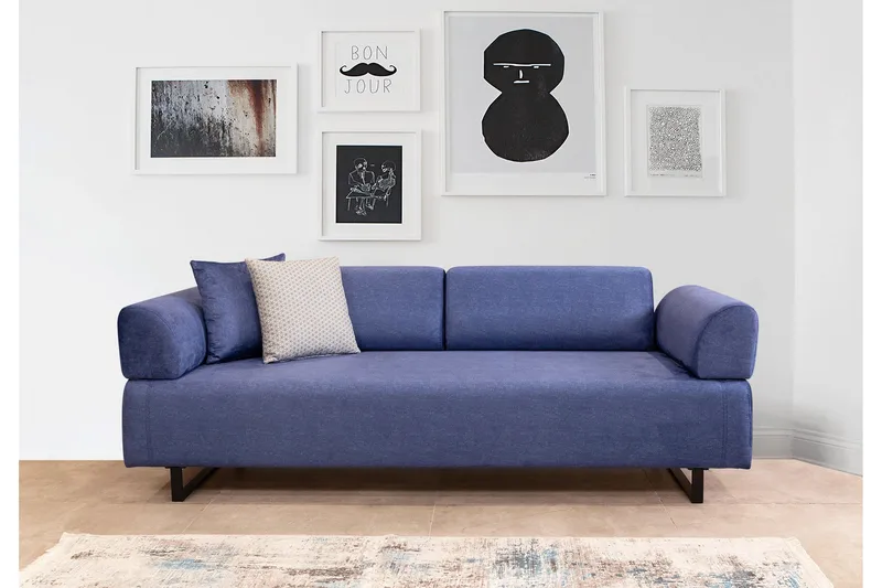 Southburn Bäddsoffa 3-sits - Blå - Möbler - Soffa - Bäddsoffa