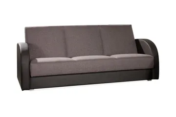 Square Bäddsoffa 222x90x88 cm - Brun/Grå - Möbler - Soffa - Bäddsoffa