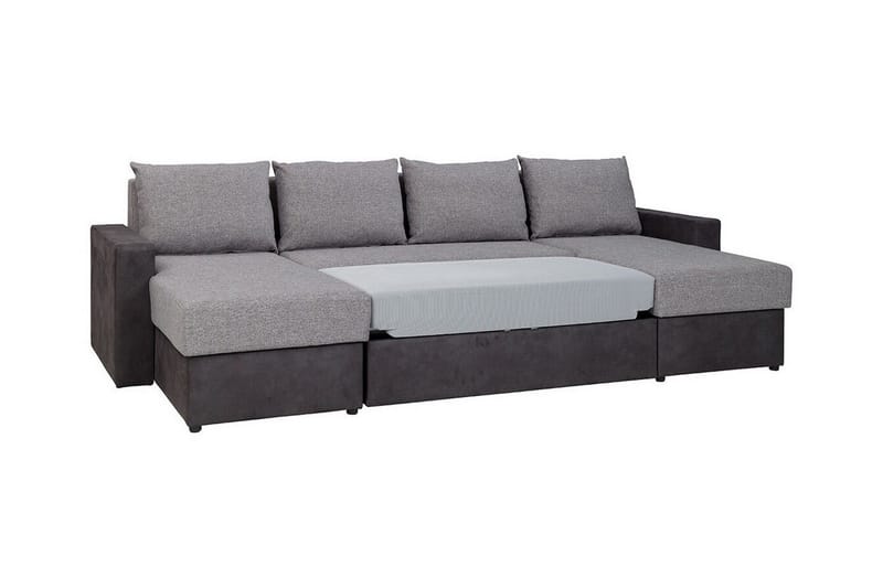 Staffin 4-sits Hörnbäddsoffa Light grey/Dark grey - Möbler - Soffa - Bäddsoffa