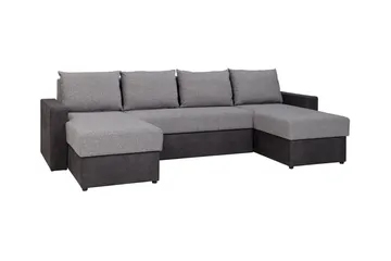 Staffin 4-sits Hörnbäddsoffa Light grey/Dark grey - Möbler - Soffa - Bäddsoffa