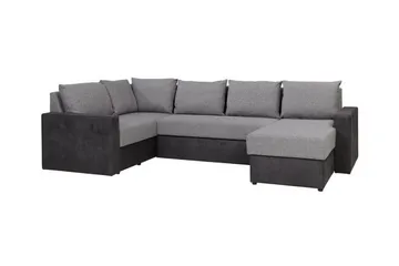 Staffin 4-sits Hörnbäddsoffa Ljusgrå - Möbler - Soffa - Bäddsoffa