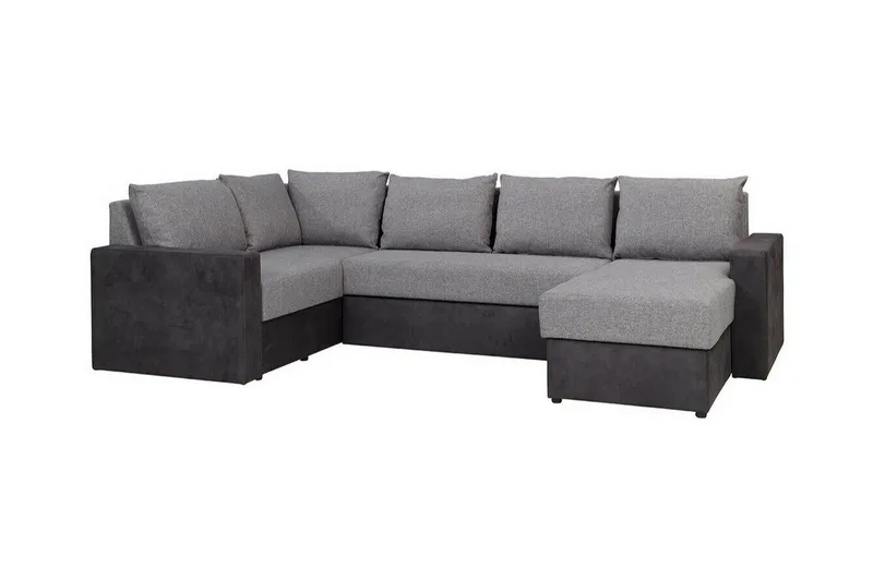 Staffin 4-sits Hörnbäddsoffa Ljusgrå