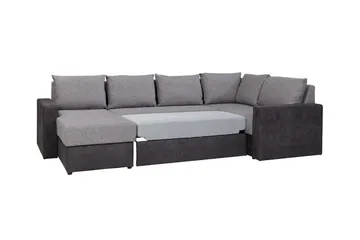 Staffin 4-sits Hörnbäddsoffa Ljusgrå - Möbler - Soffa - Bäddsoffa
