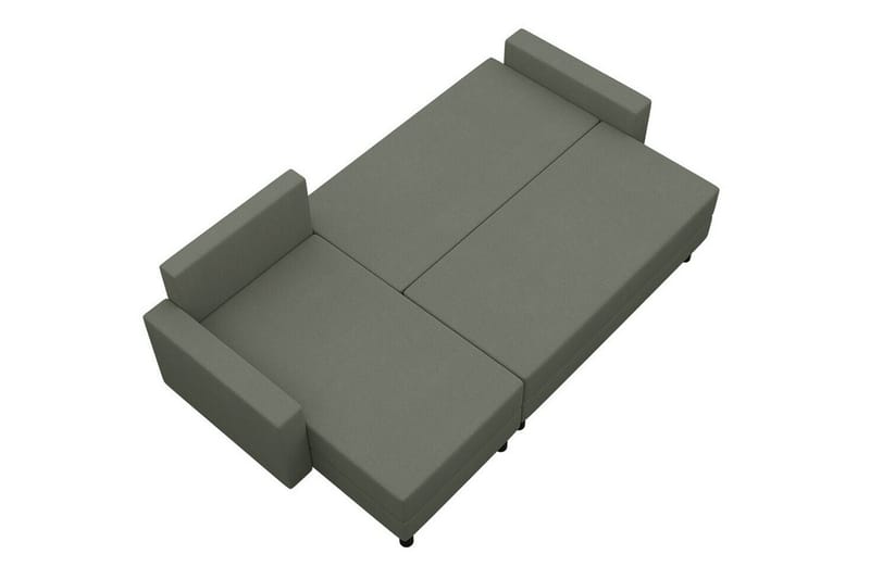 Summerhill 3-sits Högervänd Hörnbäddsoffa med Förvaring i Tyg med Träram - Svart - Möbler - Soffa - Bäddsoffa