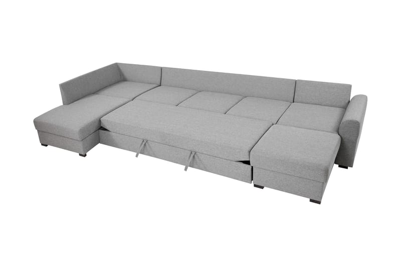 Taberk Bäddsoffa med Divan och Schäslong 5-sits - Grå - Möbler - Soffa - Bäddsoffa