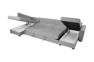 Taberk Bäddsoffa med Divan och Schäslong 5-sits - Grön - Möbler - Soffa - Bäddsoffa