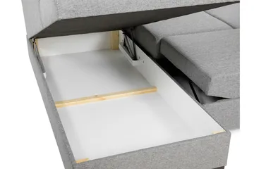 Taberk Bäddsoffa med Divan och Schäslong 5-sits i Chenille - Orange - Möbler - Soffa - Bäddsoffa
