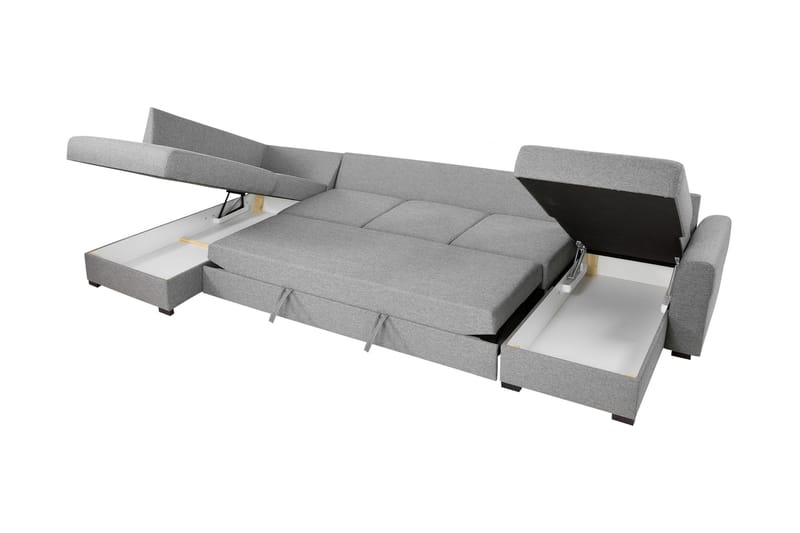 Taberk Bäddsoffa med Divan och Schäslong 5-sits - Rosa - Möbler - Soffa - Bäddsoffa