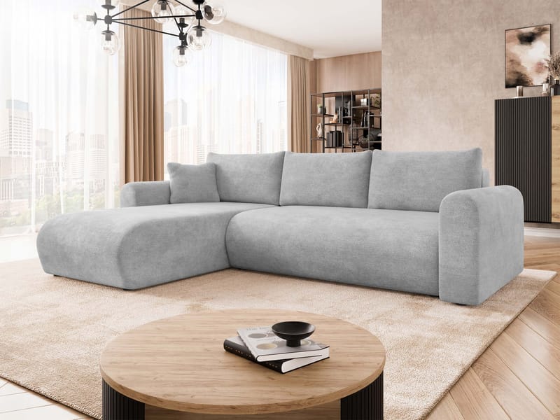 Tacon 3-sits Bäddsoffa med divan - grå - Möbler - Soffa - Bäddsoffa