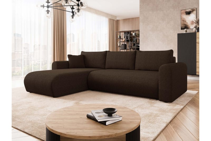 Tacon Bäddsoffa m. Divan 3-sits - Brun - Möbler - Soffa - Bäddsoffa