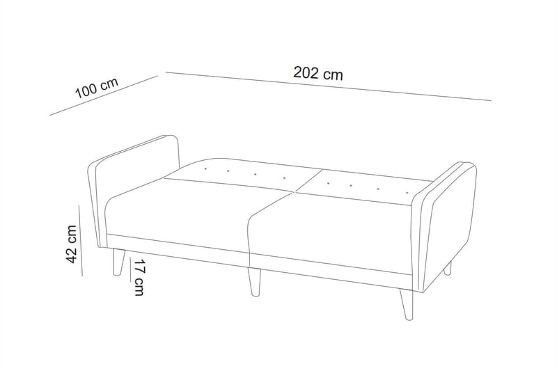 Tamatha Bäddsoffa 3-sits - Beige - Möbler - Soffa - Bäddsoffa