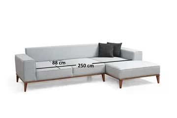 Thrill Bäddsoffa med Divan Höger - Grå - Möbler - Soffa - Bäddsoffa