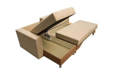 Tom Divanbäddsoffa 215x133x72 cm - Beige/Grå - Möbler - Soffa - Bäddsoffa