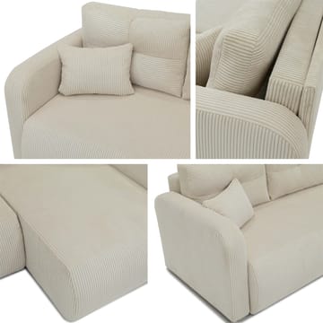 Toren Bäddsoffa med förvaring och Divan Höger - Grå - Möbler - Soffa - Bäddsoffa
