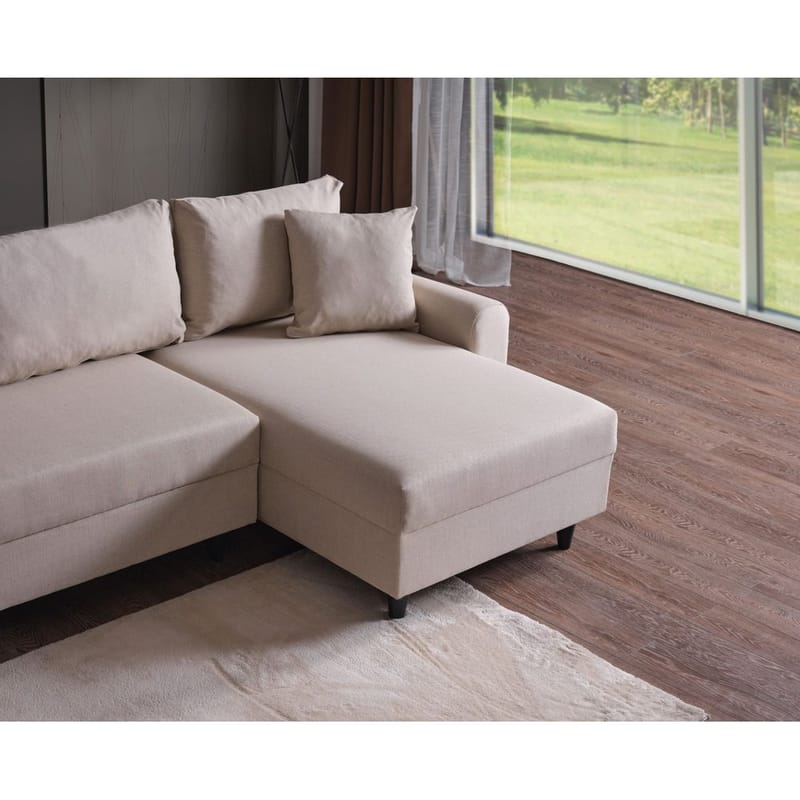 Torlan 3-sits Hörnbäddsoffa - Beige - Möbler - Soffa - Bäddsoffa