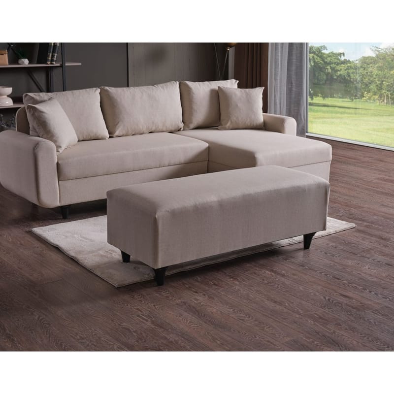 Torlan 3-sits Hörnbäddsoffa - Beige - Möbler - Soffa - Bäddsoffa