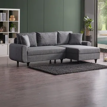 Torlan 3-sits Hörnbäddsoffa - Grå - Möbler - Soffa - Bäddsoffa