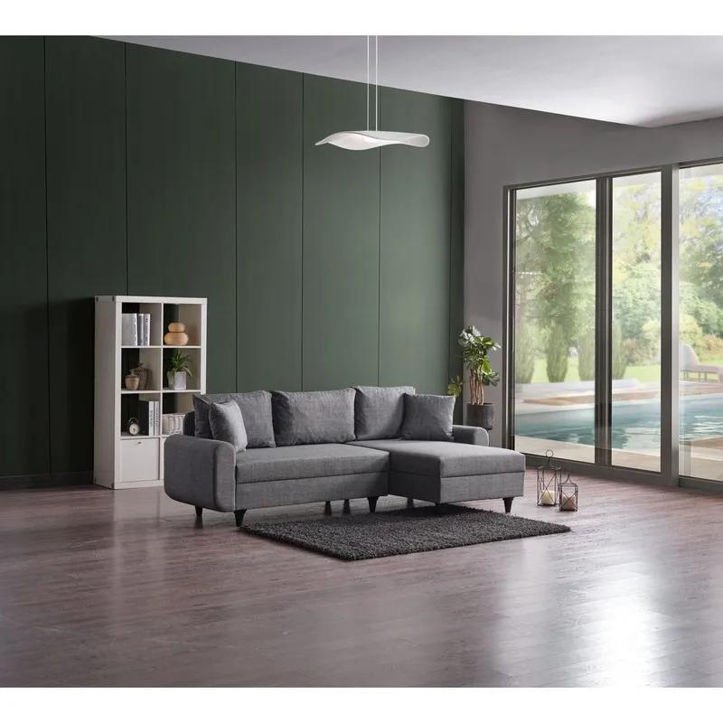 Torlan 3-sits Hörnbäddsoffa - Grå - Möbler - Soffa - Bäddsoffa