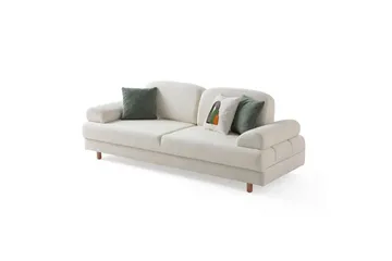 Torrelis Bäddsoffa 3-sits - Vit - Möbler - Soffa - Bäddsoffa