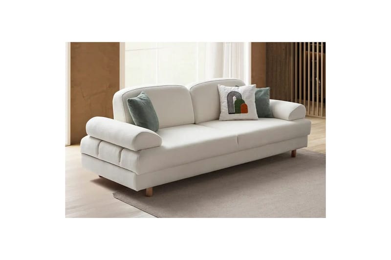 Torrelis Bäddsoffa 3-sits - Vit - Möbler - Soffa - Bäddsoffa