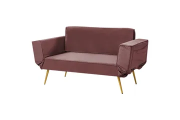 Touya Bäddsoffa 2-sits - Guld/Rosa - Möbler - Soffa - Bäddsoffa