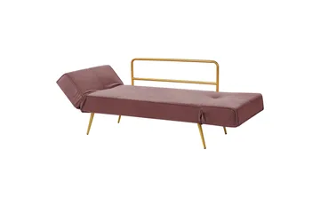 Touya Bäddsoffa 2-sits - Guld/Rosa - Möbler - Soffa - Bäddsoffa