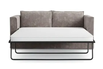 Travstad 3-sits Bäddsoffa i Chenille frammåtbäddad - Grå - Möbler - Soffa - Bäddsoffa