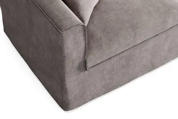 Travstad 3-sits Bäddsoffa i Chenille frammåtbäddad - Grå - Möbler - Soffa - Bäddsoffa