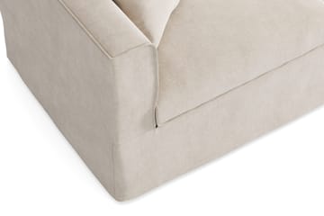 Travstad 3-sits Bäddsoffa med HVILA Bäddmadrass 140x200 cm Latex med Tvättbar klädsel - Beige - Möbler - Soffa - Bäddsoffa